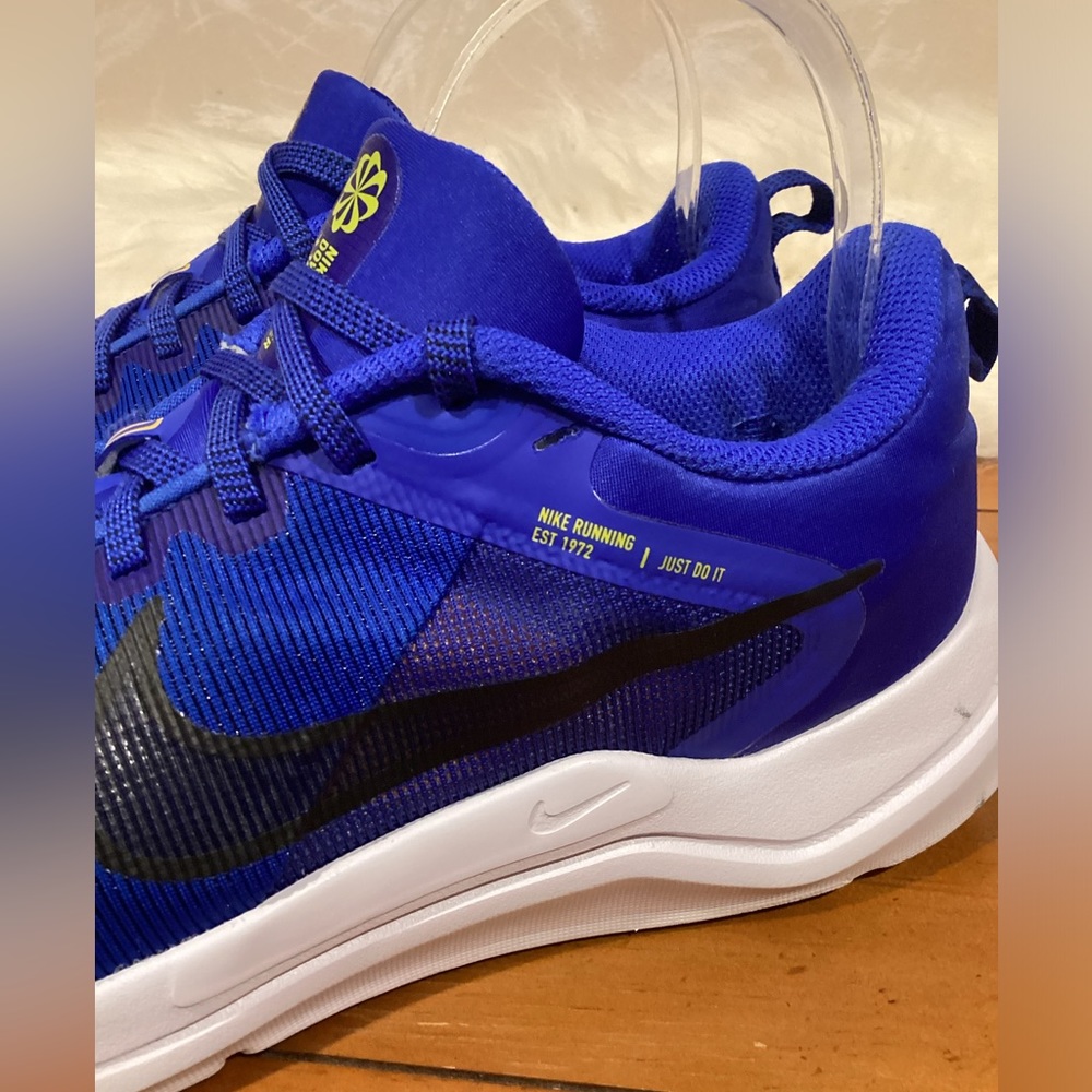 Nike Downshifter 12 Mens Running Shoe Blue Yellow DD9293-400 Size 9 - Picture 3 of 14